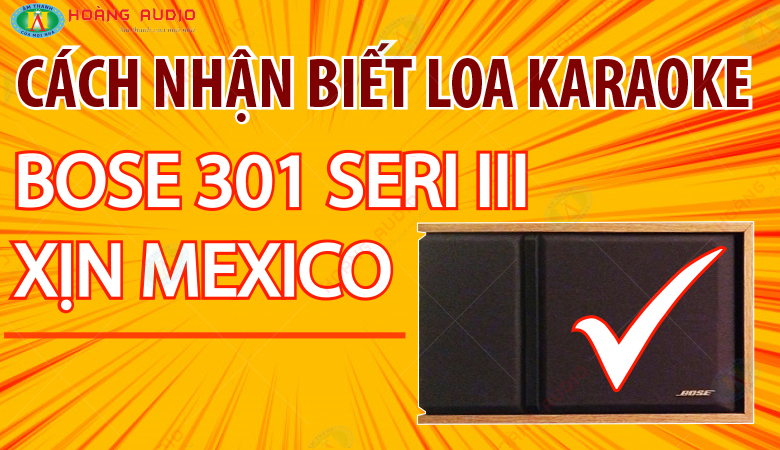 Cách nhận biết loa karaoke Bose 301 Seri III xịn Mexico.1.780x450