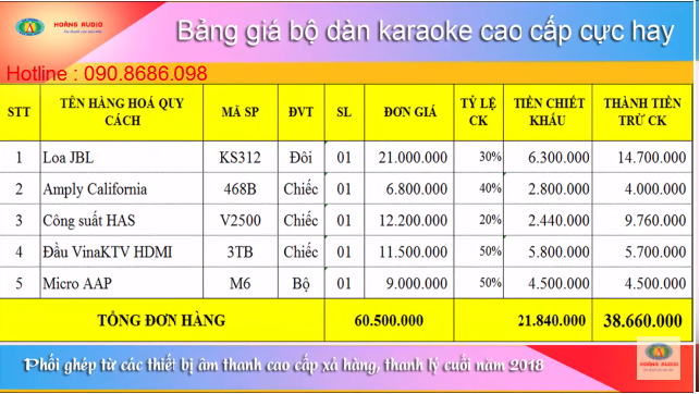 Loa karaoke JBL KS 312