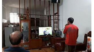 Bộ dàn loa karaoke JBL của gia đình chị Oanh ở Thanh Xuân - Hà Nội.
