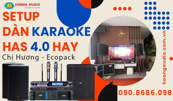 Bộ karaoke cao cấp đúng chuẩn của Chị Hương - EcoPark