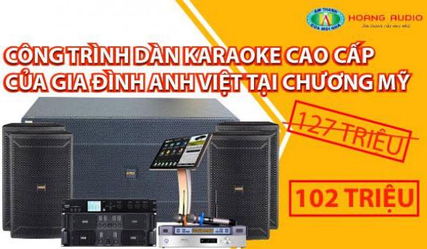 Dàn karaoke HAS cao cấp cho gia đình anh Việt tại Chương Mỹ