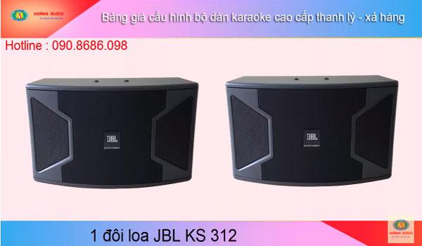 Độ HOT của đôi loa karaoke JBL KS 312 trong đợt xả hàng thanh lý