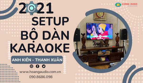 Lắp bộ karaoke hát cực hay cho gia đình Anh Kiên - Thanh Xuân