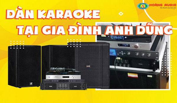 Lắp đặt bộ dàn karaoke cao cấp cho anh Dũng tại Hoàng Mai