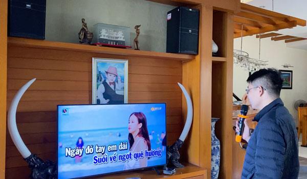Lắp bộ karaoke loa full - amply số cho gia đình anh Khánh - Phúc Thọ - Hà Nội