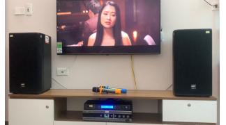 Lắp bộ karaoke tiêu chuẩn, gọn nhẹ cho gia đình ah Cường - Lĩnh Nam - HN